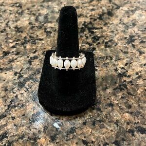 Fresh Water Pearl and Silver Band